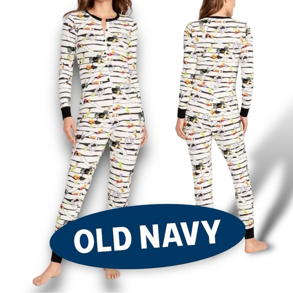 Halloween One-Piece Pajamas Old Navy Size Small by Long John’s - Picture 1 of 10
